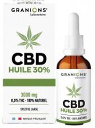 Huile CBD 30% 10 ml - Flacon compte goutte 10 ml