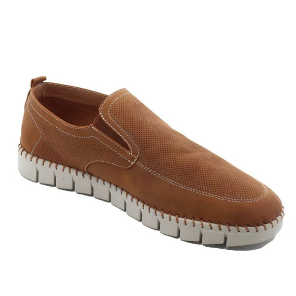 Podactiv Homme Chaussures de Confort Forli Camel Taille 46
