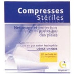 Compresses Stériles Non Tissées 7,5x7,5cm 50 Unités