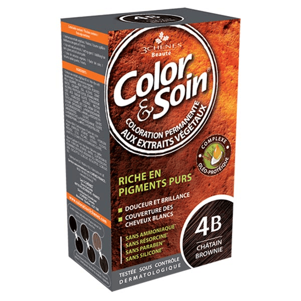Color & Soin Coloration Permanente N°4B Châtain Brownie