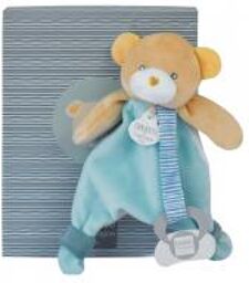 Mae l'Ours Doudou Attache Sucette (1 Doudou + 1 Boite) - Boîte 1 doudou