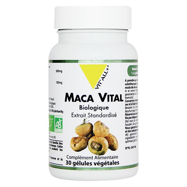MACA VITAL® BIO 500mg Extrait Standardisé 30 gélules végétales