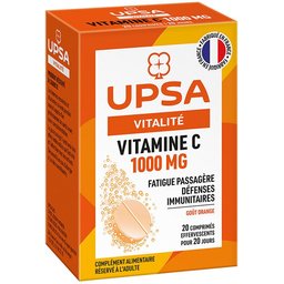 Complément alimentaire Vitamine C 1000 mg - 20 comprimés effervescents