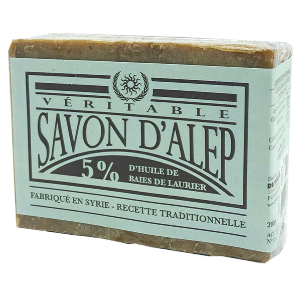 Savon d'Alep 5% Huile de Laurier 200g
