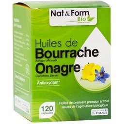 Nat Form Onagre Bourrache Bio 120 Capsules