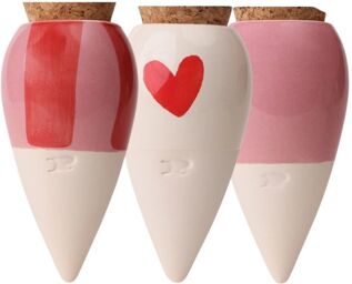 Trio Mini Ollas Les Lovers - Arrosage autonome naturel pour petites plantes