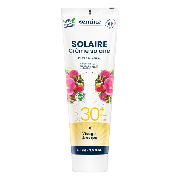 Solaire Crème Écran Bio Spf 30 Uva+Uvb  100 ml
