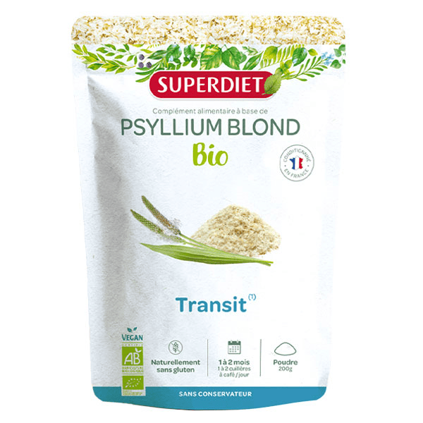 Superfood Téguments de Psyllium Blond Bio 200g