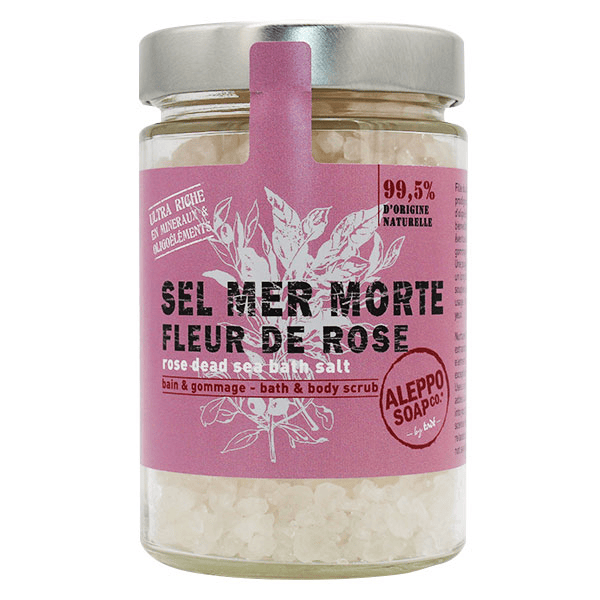 Tadé Aleppo Sel de Bain de la Mer Morte Fleur de Rose 300g