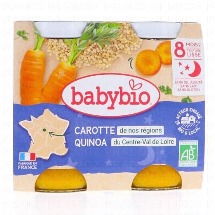 Repas du Soir - Petits pots mouliné de carotte des Landes, quinoa dès 8 mois 2x200g