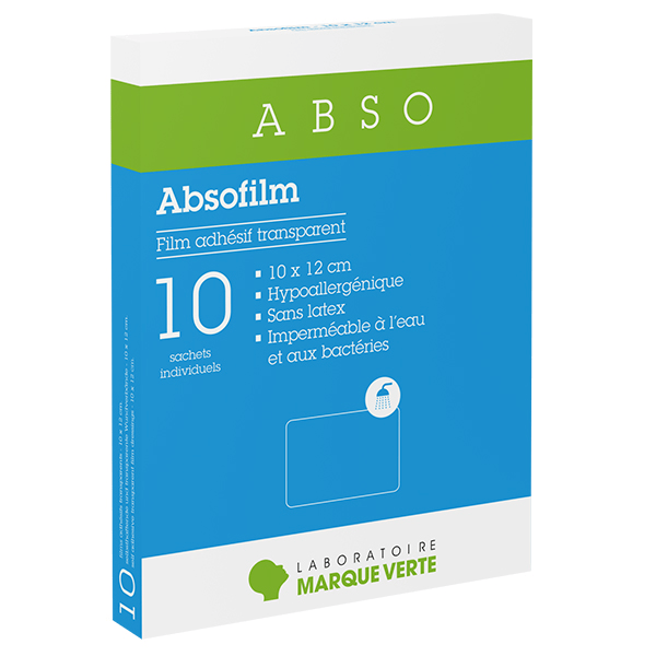 Absofilm Film Adhésif Stérile 10 x 12cm 10 unités