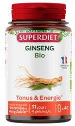 Ginseng Bio 45 Unités - Pot 45 gélules de 316 mg