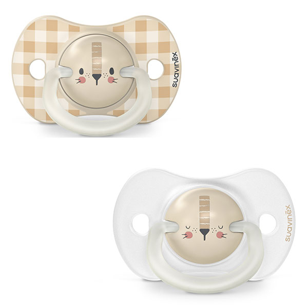 Lot de 2 Sucettes Phosphorescentes Sx Pro 6/18 mois Night&Day Lion