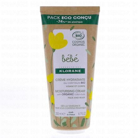 Bébé crème hydratante au calendula apaisant tube 200ml