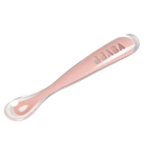 Repas Cuillère Silicone 1er Âge Rose