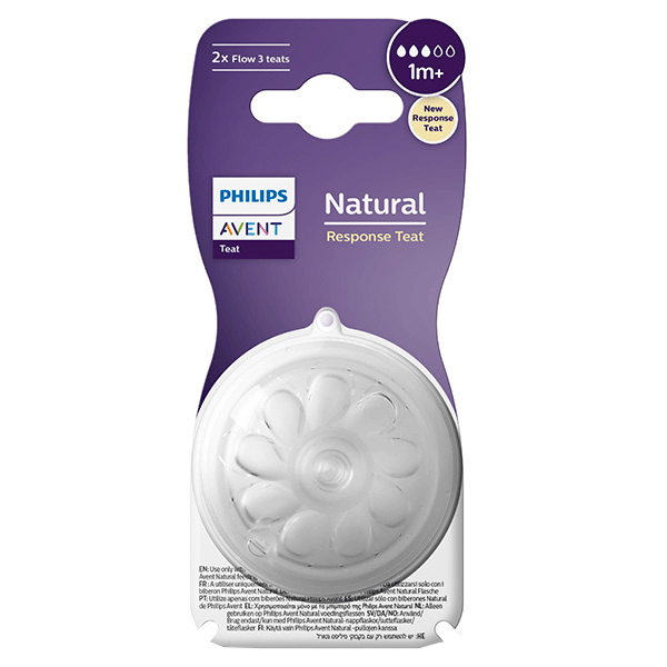 Tétine Natural Response T3 +1m Lot de 2