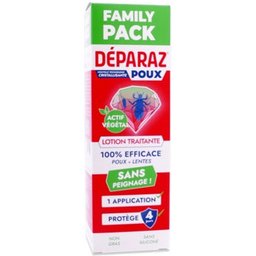 Déparaz Poux Lotion Traitante Familiale Poux Lentes 200ml