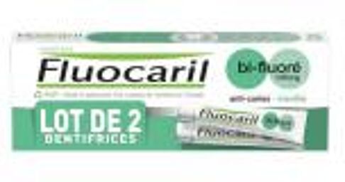 Dentifrice Menthe Bi-Fluoré 2 x 75 ml - Lot 2 x 75 ml