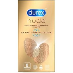 Nude Extra Lubrification Préservatifs 8 Unités