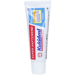 Kukident Super Crème adhésive pour prothèse dentaire extra forte, effet frais