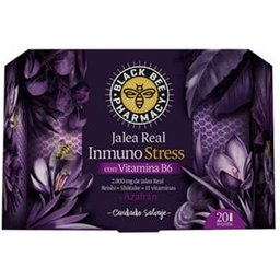 Gelée royale d'abeille noire stress immunitaire avec 20 ampoules