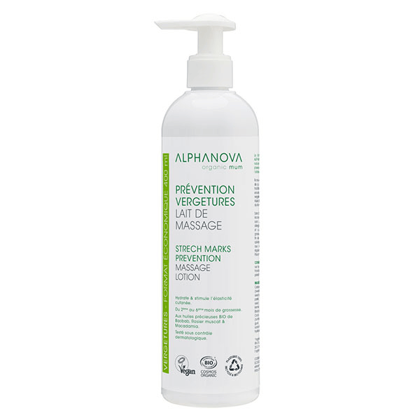 Sante Lait de Massage Vergetures Bio 400ml