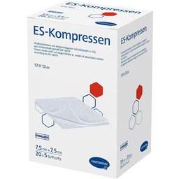 ES Compresses 7,5 x 7,5 cm stériles