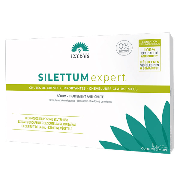 Silettum Expert Traitement Anti-Chute Cure de 3 mois 3 x 40ml
