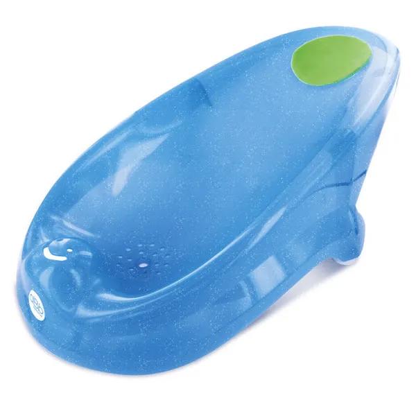 Transat de bain bébé de 0 à 6 mois Forme ergonomique Coloris Bleu pailleté