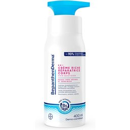BepanthenDerma® Crème Riche Réparatrice Corps 400ml Peaux Très Sèches et Sensibles