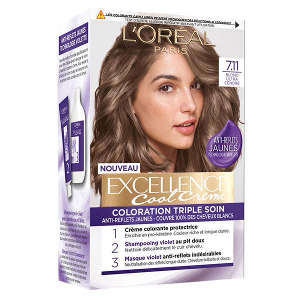 Excellence Cool Crème 7.11 Blond Ultra Cendré
