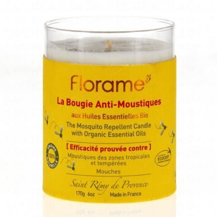Bougie anti-moustiques 100% origine naturelle pot 170g