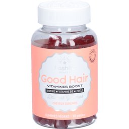 Lashilé Beauty - Beauté, pousse, fortification des cheveux - Good Hair Vitamins - Nouvelle formule sans sucres - Fabrication francaise - Cure 1 mois - 60 Gummies - Biotine, Zinc, Vitamine B8, C, B6