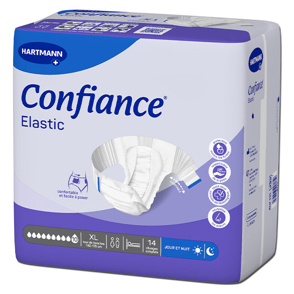 Confiance Elastic 10 Gouttes Taille XL 14 changes complets