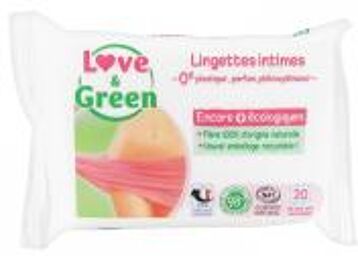 Lingettes Intimes Apaisantes Sans Parfum X 20 - Sachet 20 lingettes