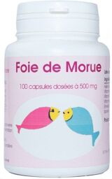 HUILE FOIE DE MORUE 100 capsules dosées à 400mg