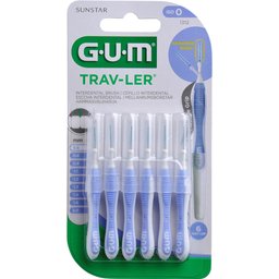 GUM™ cepillo Interdental viaje 0.6mm 6uds