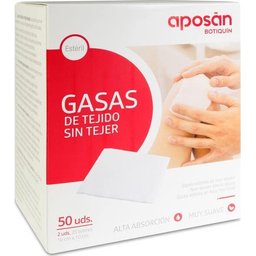 gaze non tissée stérile 10cmx10cm 50 gaze (2 pcs/sachet)
