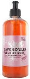 Savon d'Alep Liquide Fleur de Rose - 500 ml - Flacon-Pompe 500 ml