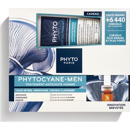 Phytocyane Men Kit 12 Ampoules + Shampooing 100ml