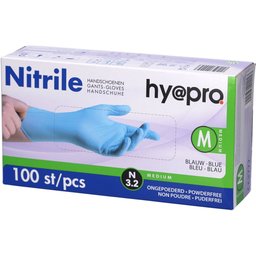 Gants Nitrile Non Poudrés Medium 100 gants