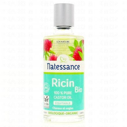 Huile de ricin bio fortifiante et régénérante cheveux et ongles flacon 100ml