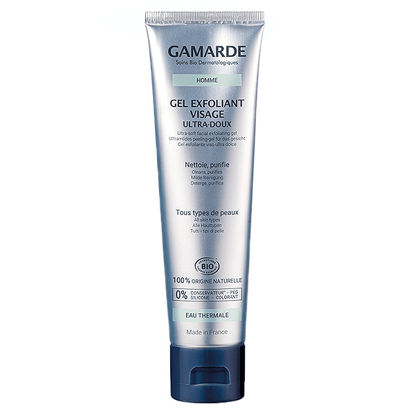 Homme Gel Exfoliant Visage Ultra-Doux Bio 100ml