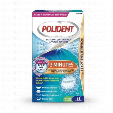 Nettoyant pour appareils dentaires 3min x66 comprimés