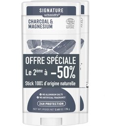 Déodorant Charbon & Magnésium Stick 2x75g