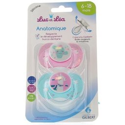 Sucette Symétrique 6-18m Lama et Cactus 2unts