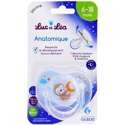 Luc et Léa Sucette Anatomique 6-18m Paresseux 1 Unité
