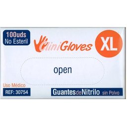 Gants de Nitrile Sin Polvo 100uts
