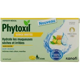 Gorge Irritée Citron 16 Pastilles