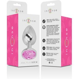 Plug Anal en Métal avec Cristal Rose Taille M 1ut